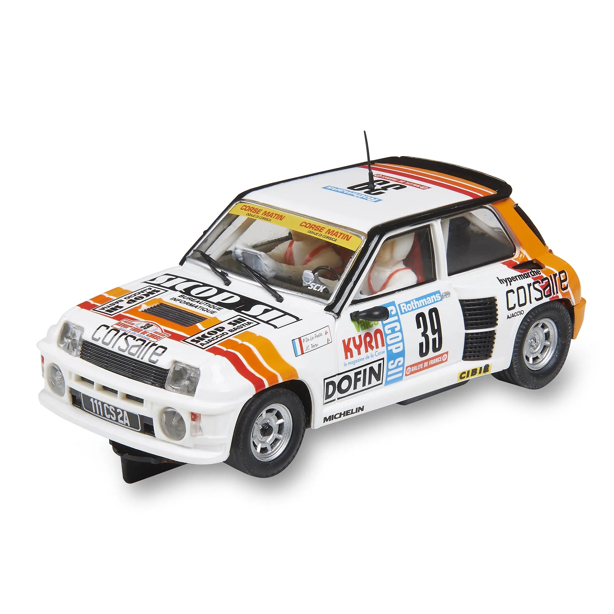 Vista inclinada del Renault 5 Turbo Tour de Corse ’84 #39